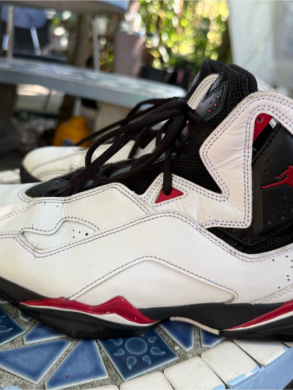 Jordan Men's White Black Red Basketball Shoes